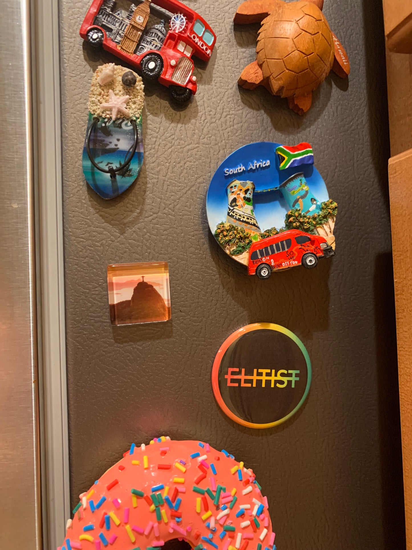 ELITIST RASTA LOGO MERCH ROUND MAGNET